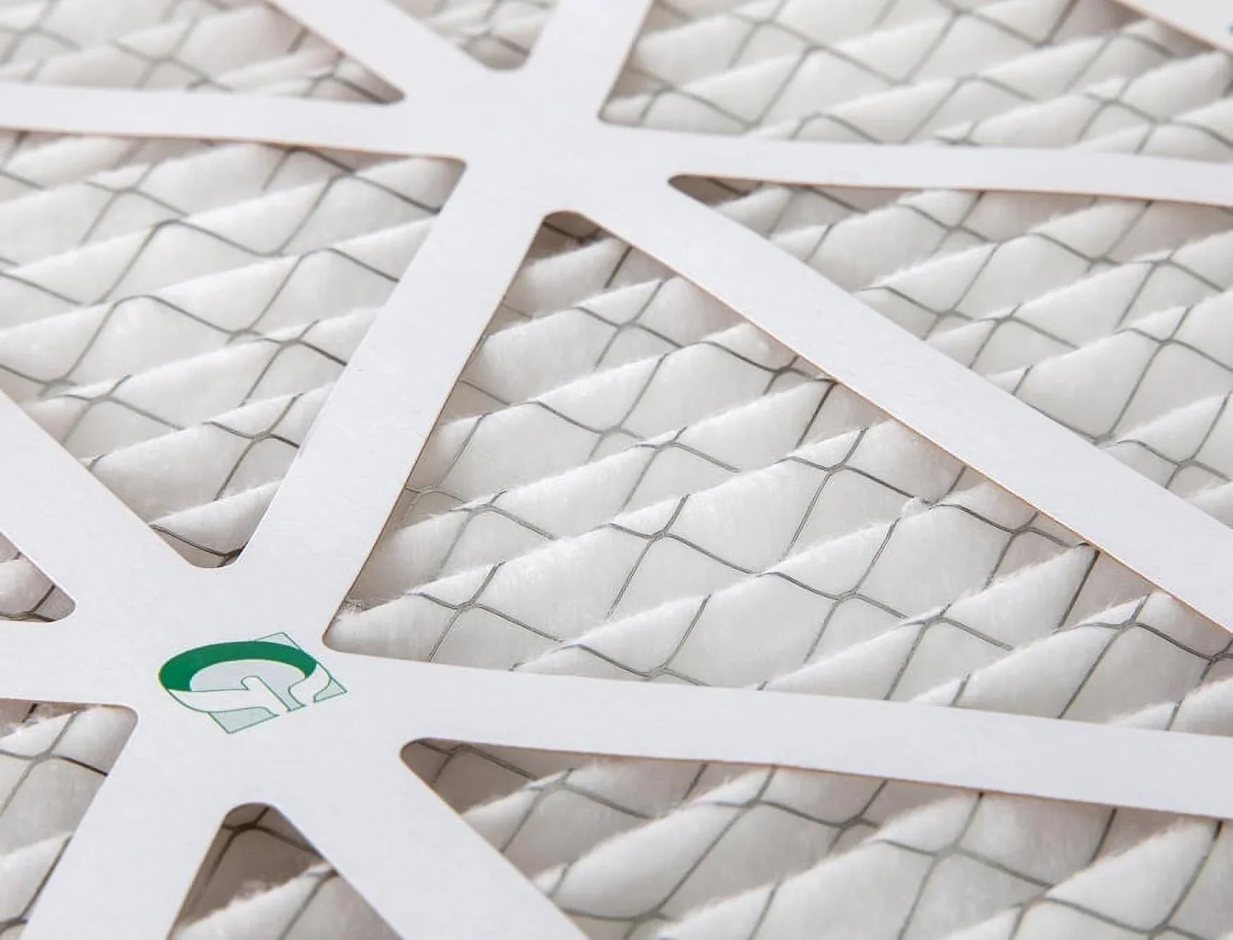 12 Pack of 24x24x1  10 Pleated Air Filters by Glasfloss. Actual Size: 23-3/8 x 23-3/8 x 7/8