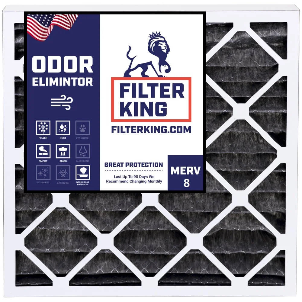 Filter King 21x23x1 Air Filter | 4- | Carbon  8  Pleated / Furnace Filters |    | Actual Size: 21 x 23 x .75"