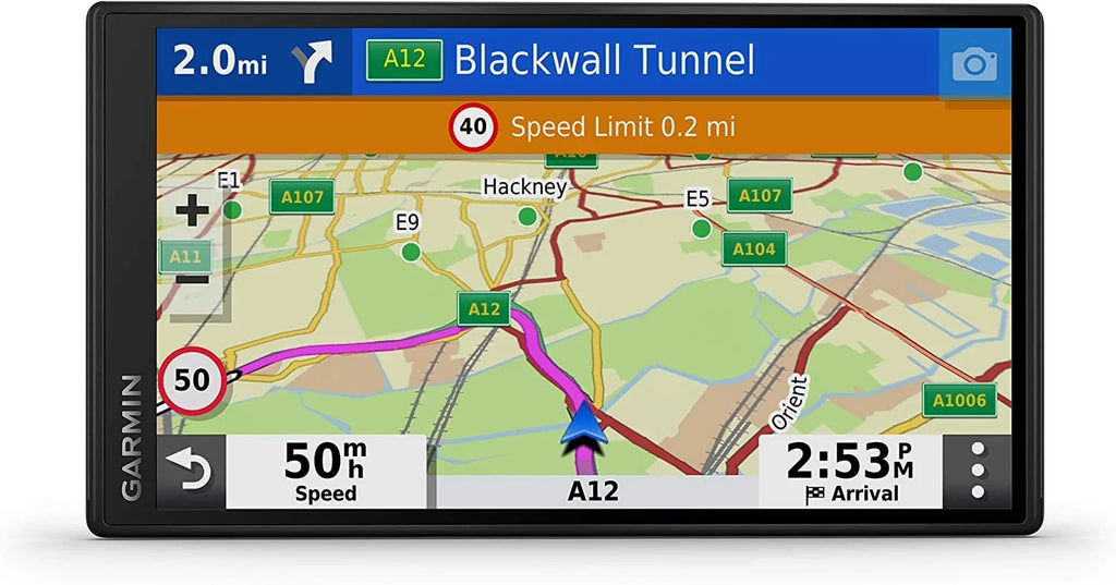 Garmin DriveSmart 55 Mt- 5.5 inch Sat Nav with Edge to Edge Display, Map Updates for , Ireland and Full Europe, Digital Traffic, Bluetooth Hands-Free Calling, Voice Commands and Smart Features