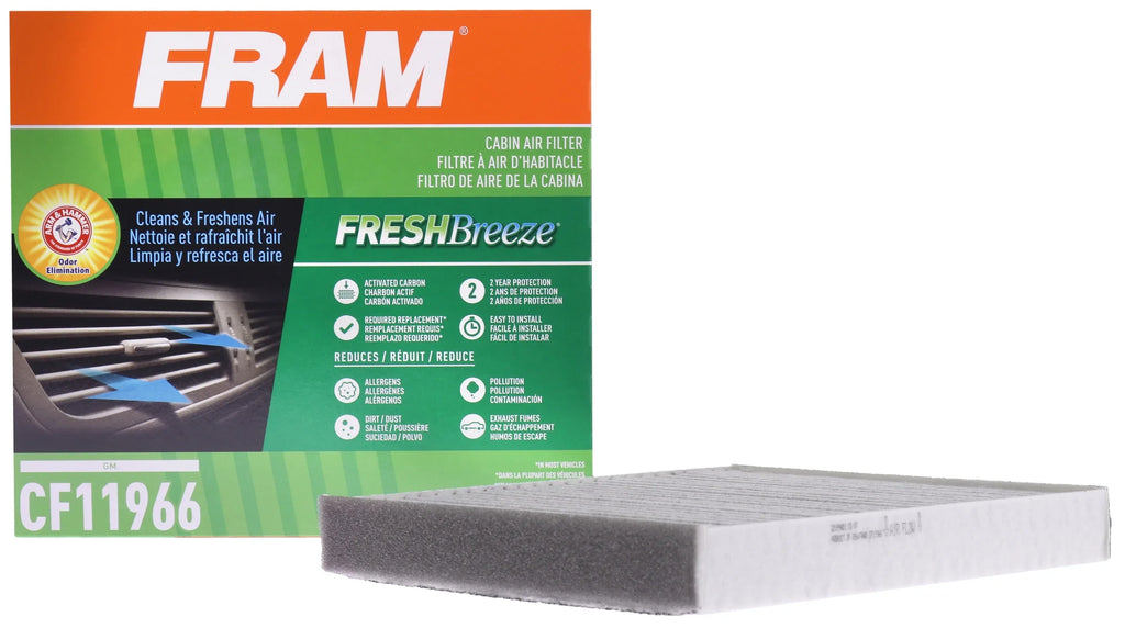 Fresh Breeze  Cabin Air Filter for Select Buick, Cadillac, Chevrolet and  Vehicles with Arm and Hammer Baking Soda Fits select: 2018-2024