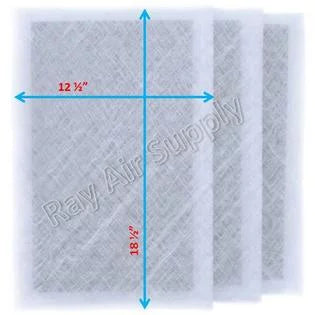 RayAir Supply 14x21 Dynamic Air Cleaner Replacement Filter Pads 14x21 Refills (3 Pack)