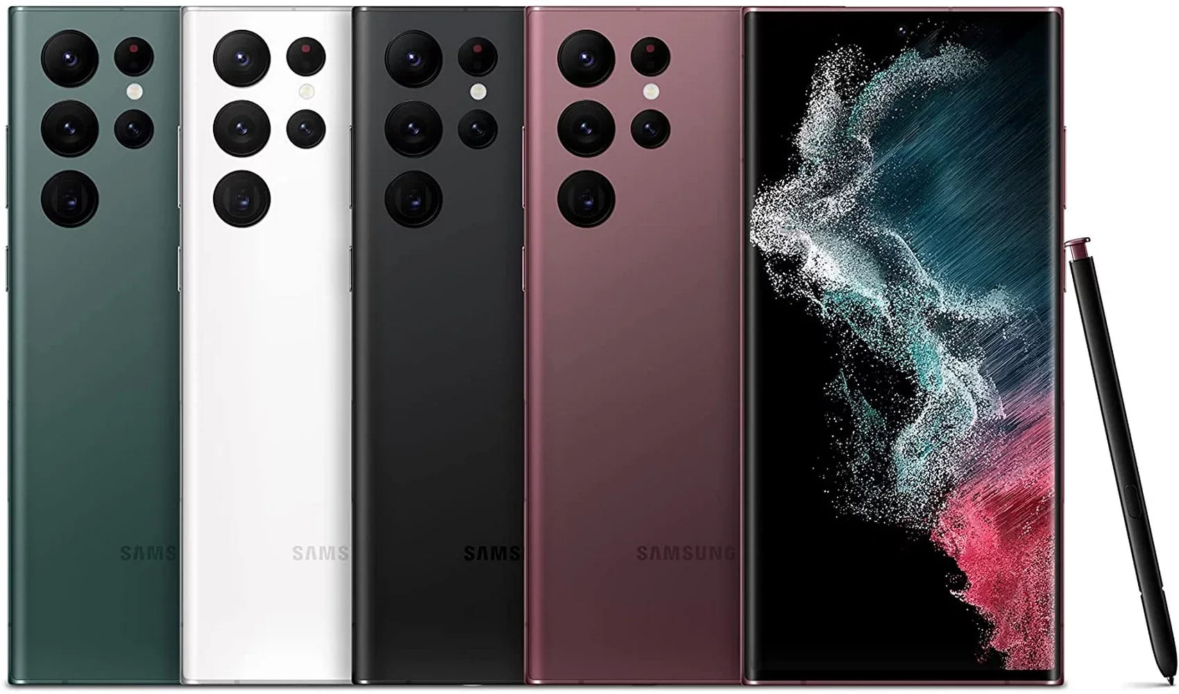 Pre-Owned Samsung Galaxy  Ultra 5G Smartphone,  Cellular Only,128  Storage + 8  , Burgundy (Refurbished: Good)