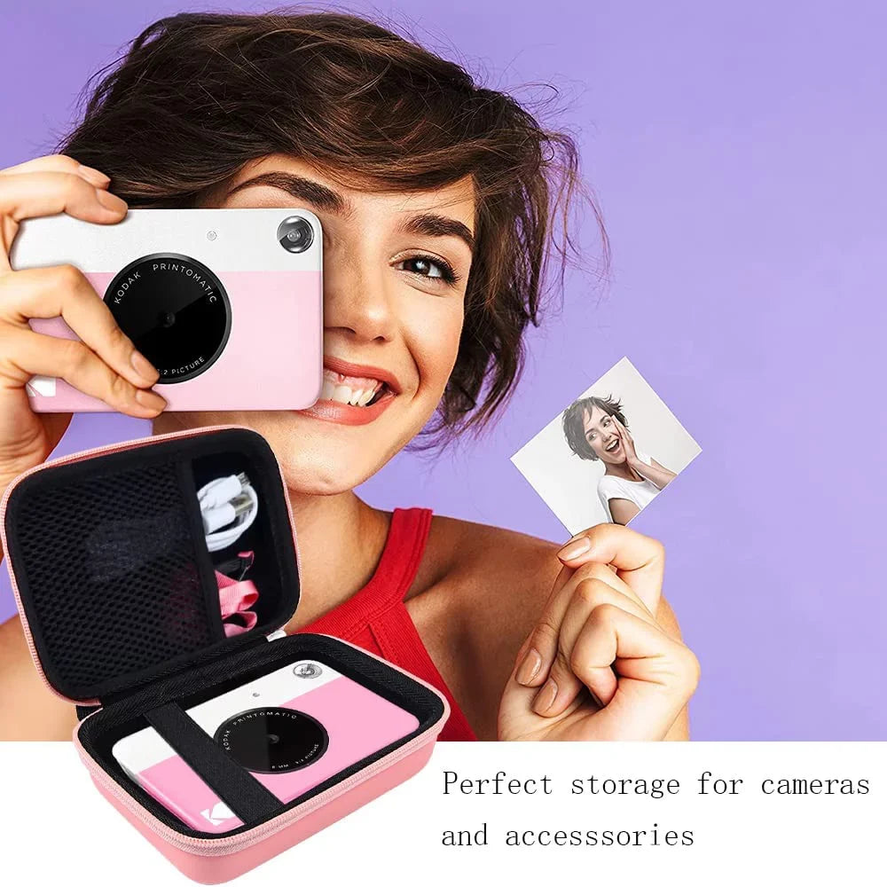 Kids Camera Case Compatible with Kodak Printomatic Digital Instant Print Camera(Case Only) (Pink)