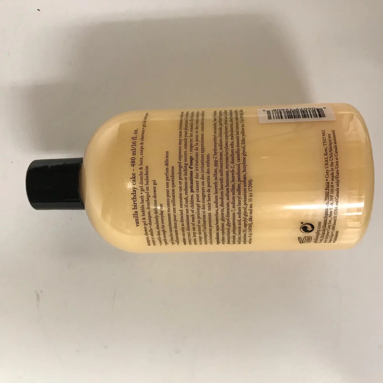Philosophy Vanilla Birthday Cake 16.0 oz Shampoo, Shower Gel & Bubble Bath