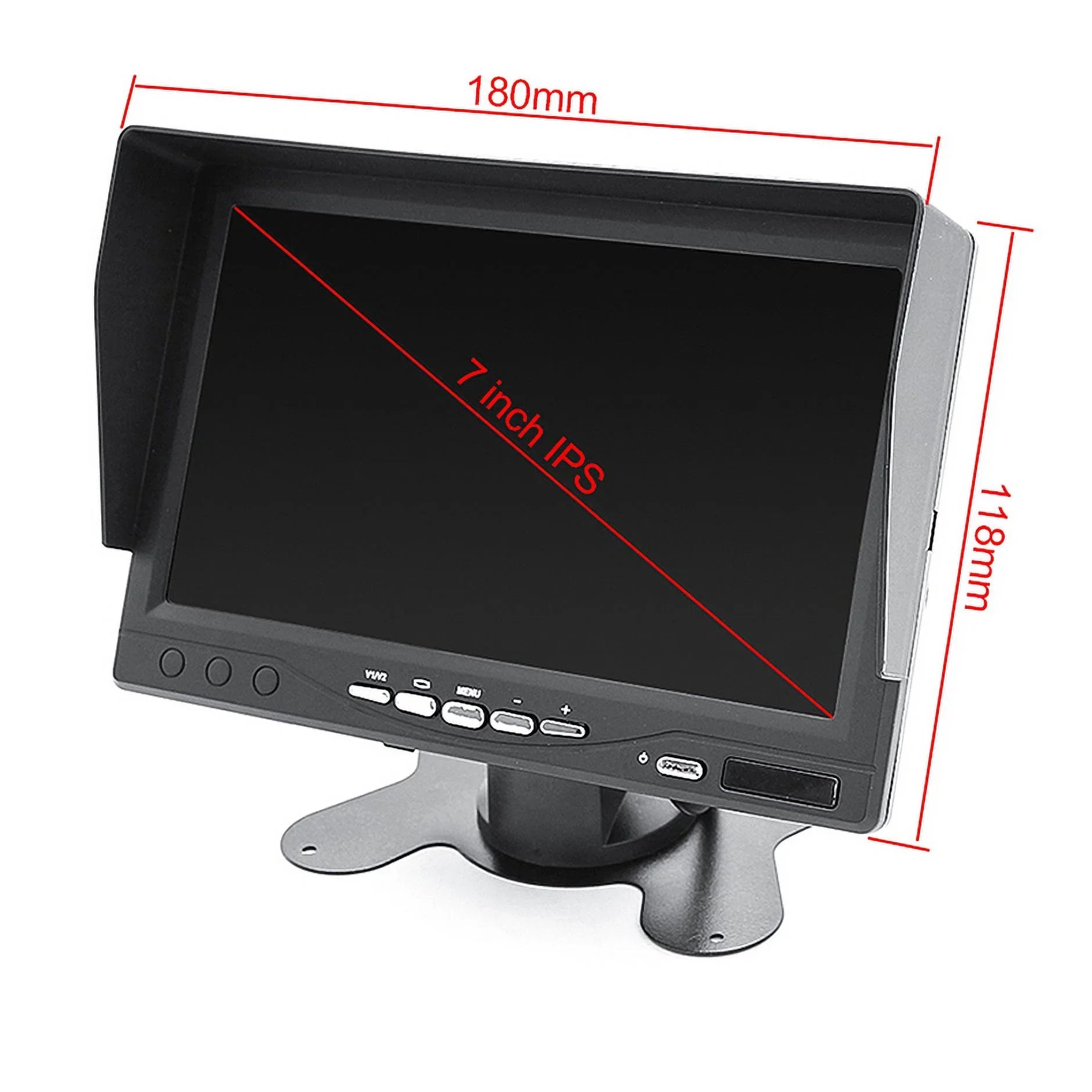 Heavy Duty Backup Camera 7" Monitor Rear View Reverse Kit for Truck Caravan Bus