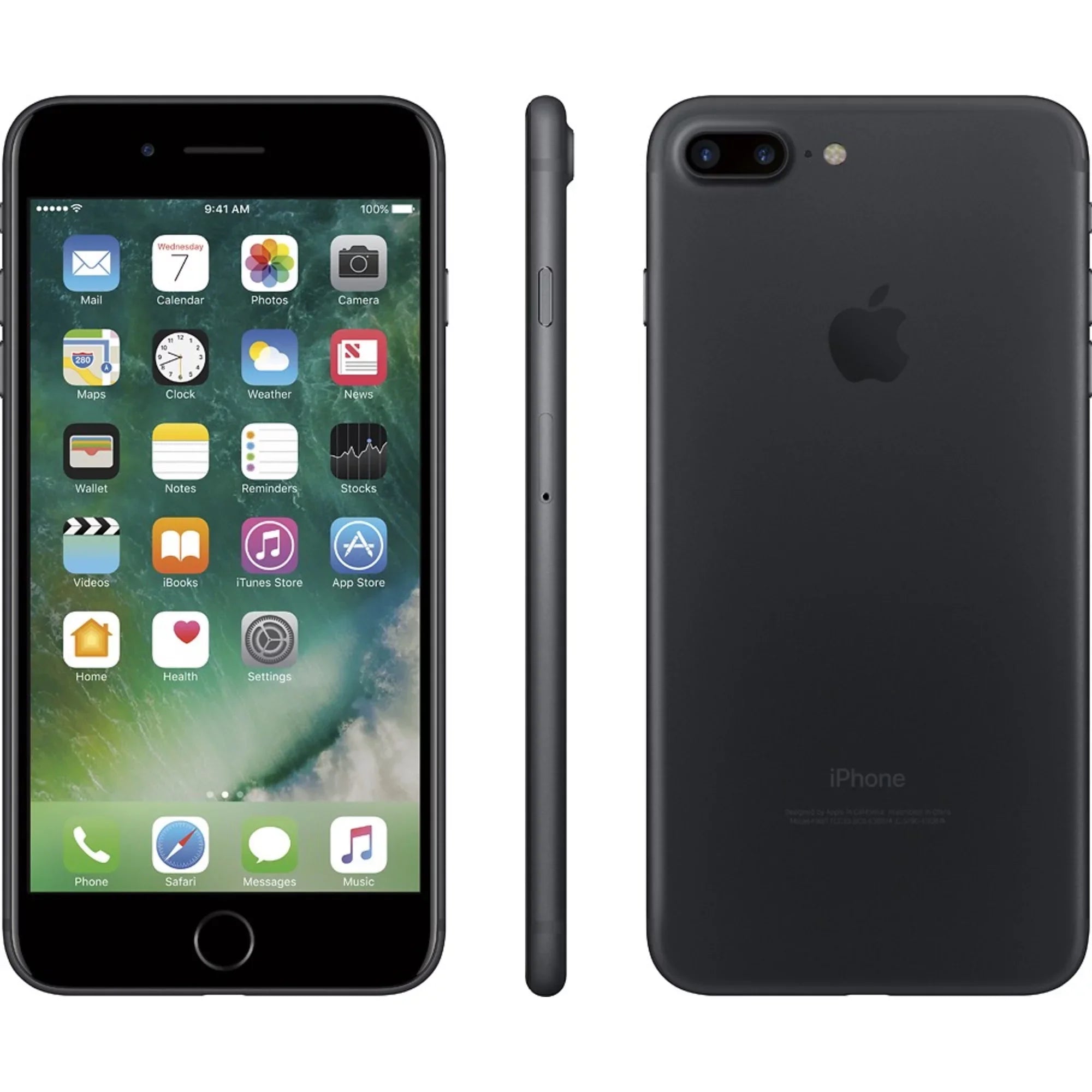Restored Apple iPhone 7 Plus 128GB Black  Unlocked (& + -Mobile) Smartphone (Refurbished)