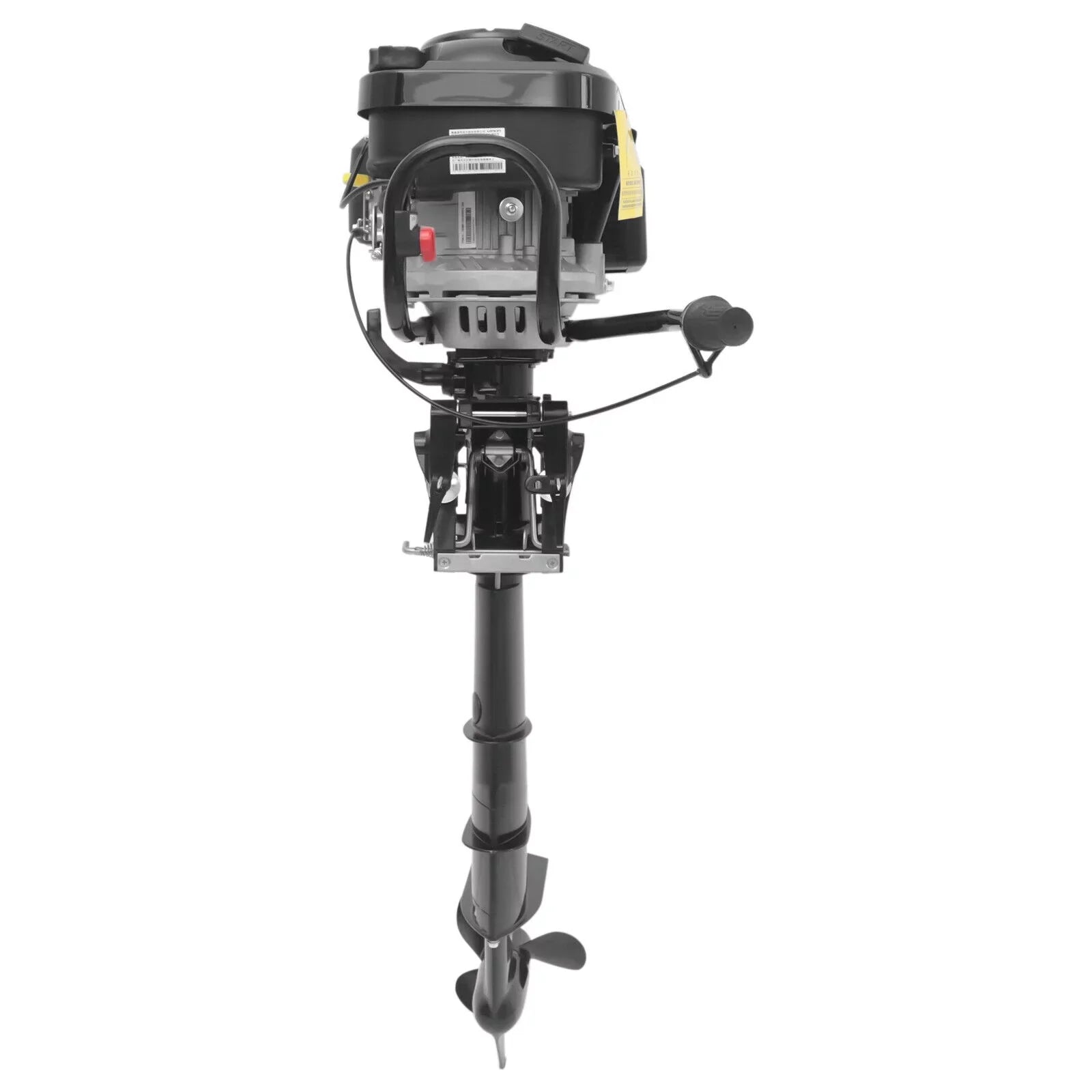 Miumaeov 4 Stroke 7.5HP Heavy Duty Outboard Motor 196CC Trolling Boat Engine Motor -a-s-o-l-i-n-e Outboard Motor for Fishing Aquaculture Outdoor Adventure Boat