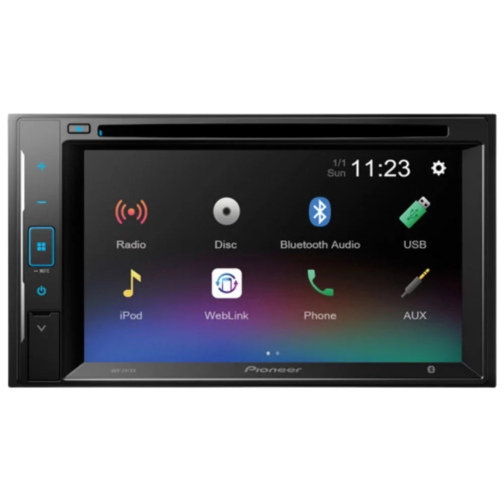 Bundle for 2002-2004 Chevrolet -10 Pickcup / Pioneer -241EX Double  Car Stereo with Bluetooth/Backup Camera/Install Kit/in-Dash / / 6.2" Touchscreen Digital Media Receiver