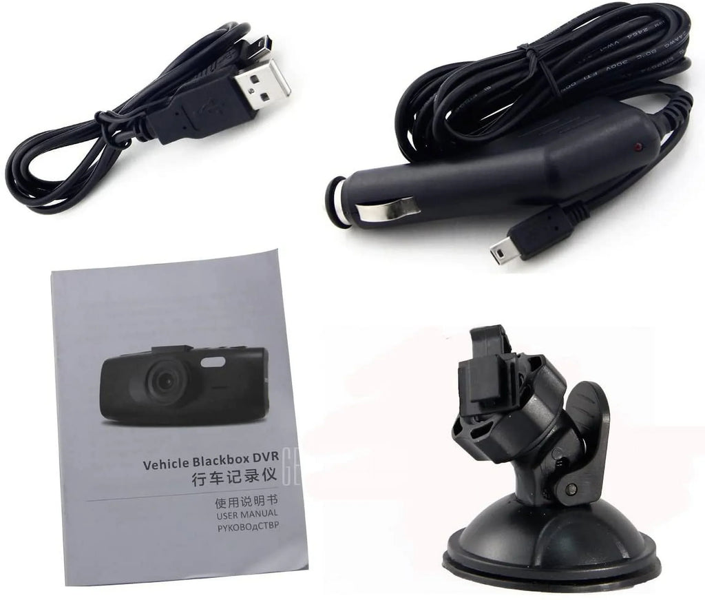 Dash Cam Full  1080P 2.7"  Car  Dashboard 140° Wide Angle Novatek  Motion Detection Night Vision -sensor 4X Zoom  .264  Loop-cycle Recording Black Box Video Recorder