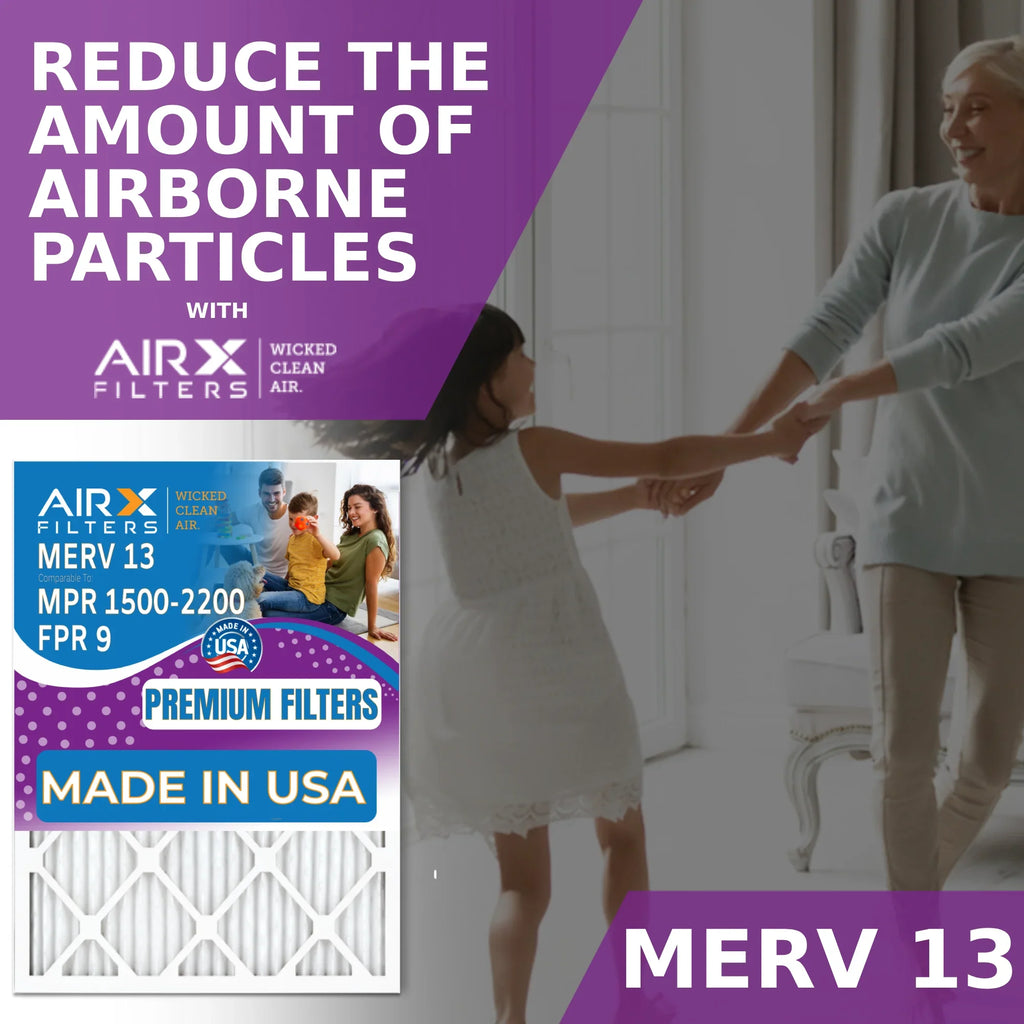 16x25x5 Air Filter  13 Comparable to  1500 - 2200 &  9 Compatible with Skuttle #000-0448-001 -25-16 Premium  Made 16x25x5 Furnace Filter 2 Pack by     .