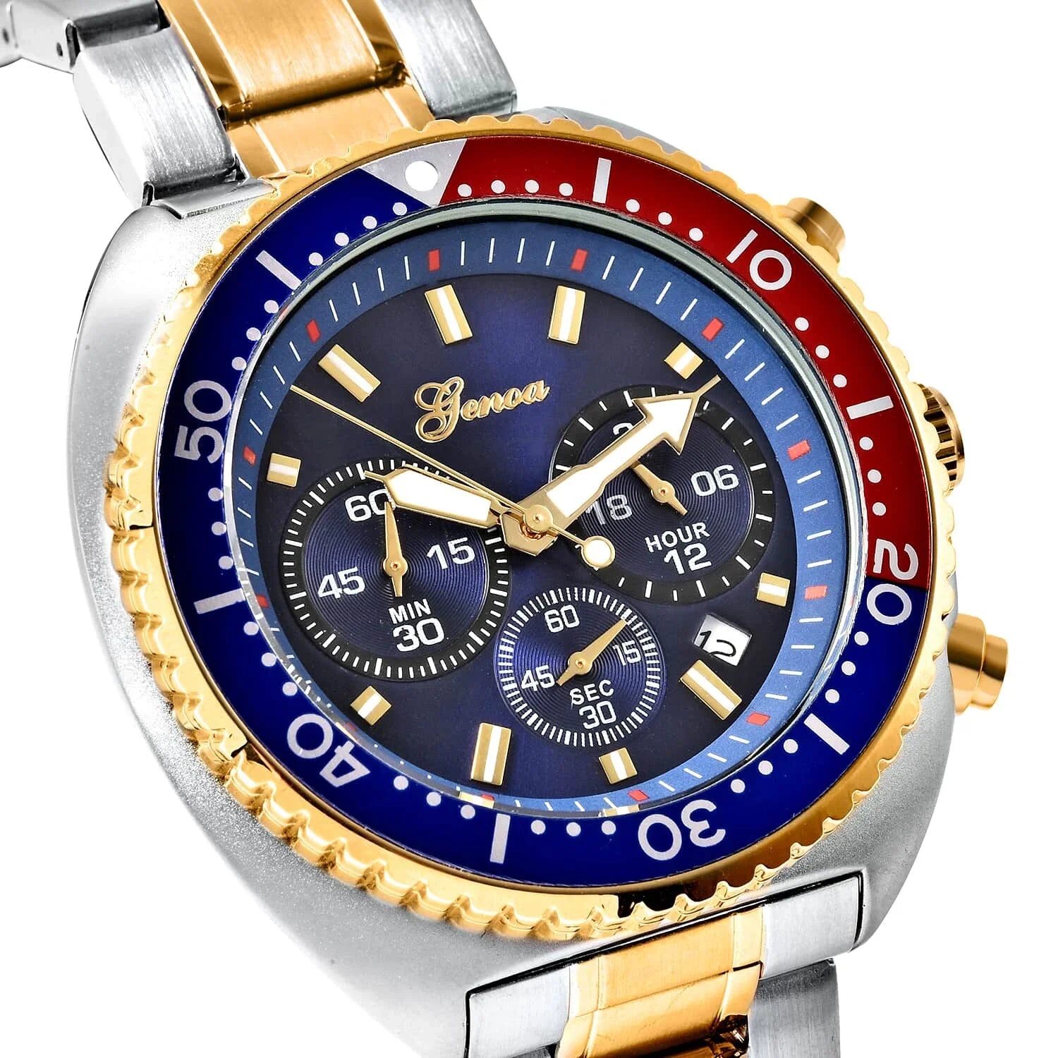Genoa Water Resistant Watch for Dial Ion Plated Yellow Gold Strap Birthday Mothers Day Gifts for Mom