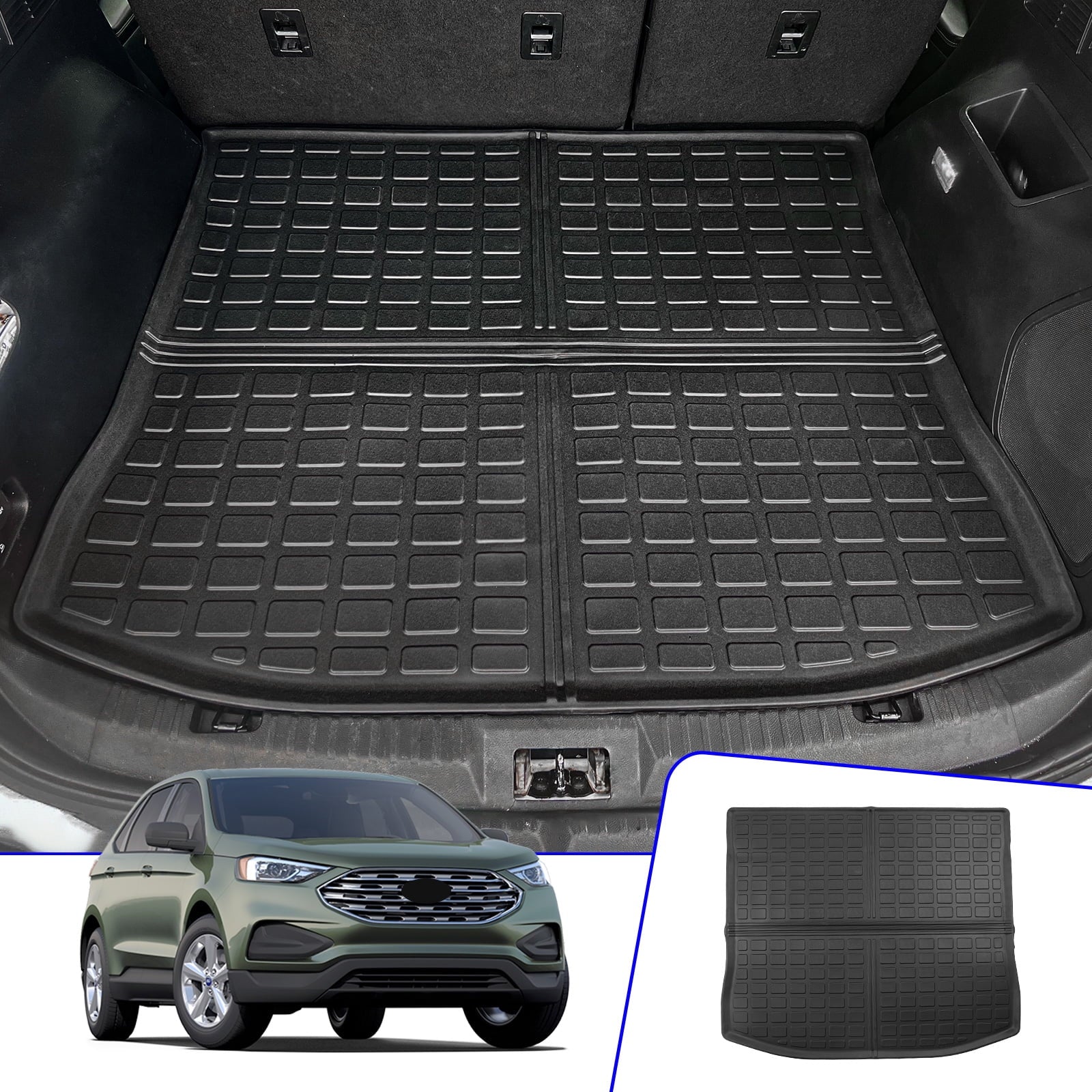 Fit 2015-2024 Ford Edge Cargo Liner Trunk Mat  All Weather Trunk Liner 2023 Edge Accessories