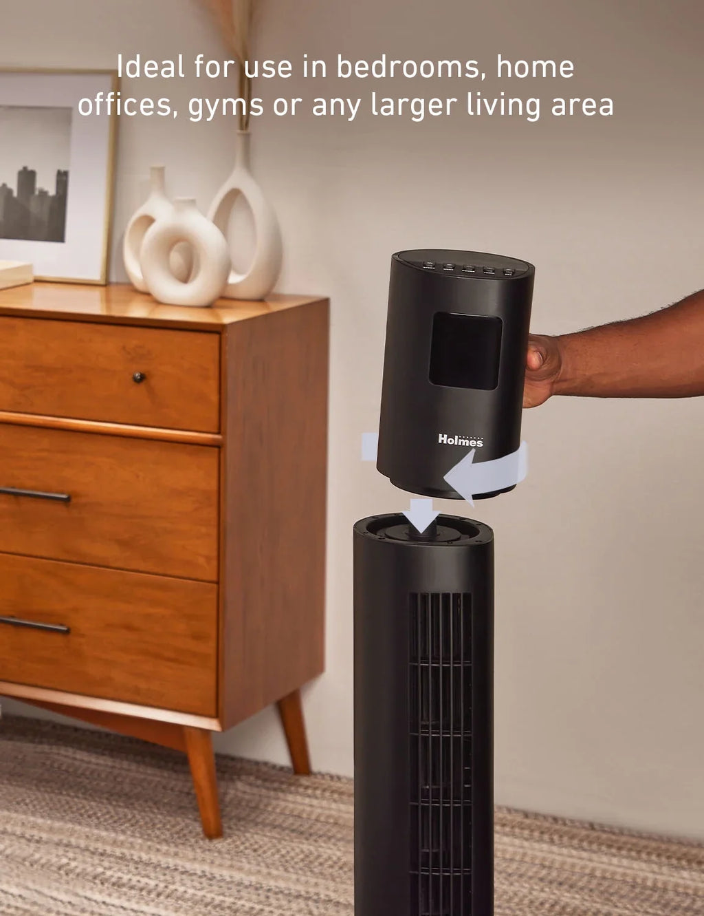 Holmes 45" Digital Stack ”n” Connect Tower Fan With Clearread Display