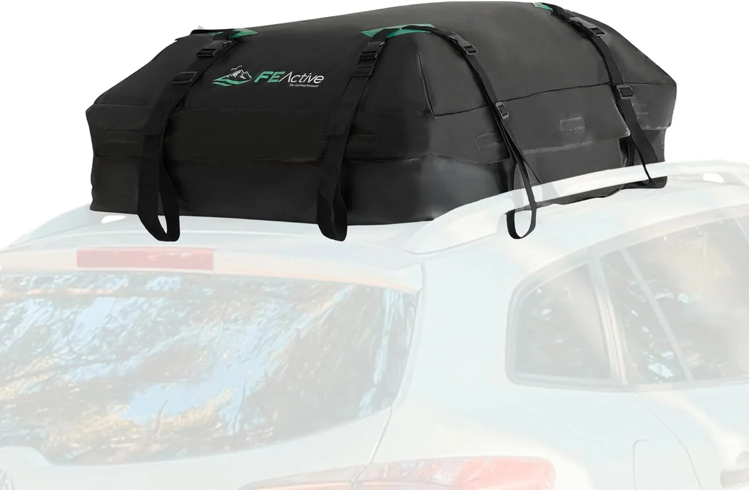 Cargo Rooftop Carrier - 100% Waterproof 15 Cubic ft. Roof Dry Bag Heavy Duty Car &  Roof Top Luggage Storage Cargo Carrier  Straps, Road Trips, Camping, Travel | Designed in California
