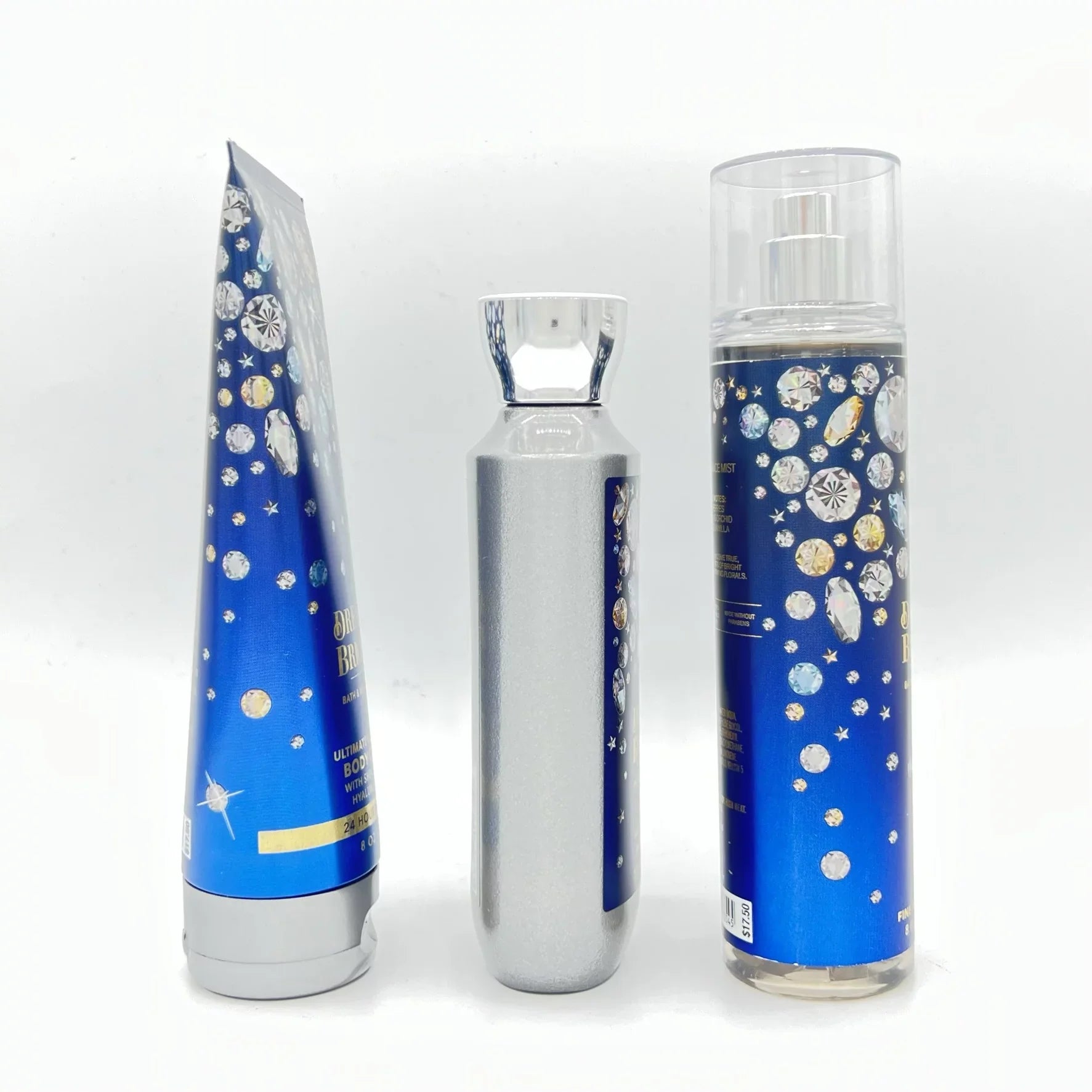 Bath & Body Works Dream Bright 8oz Body Cream, 10oz Shower Gel and 8oz Fine Fragrance Mist 3-Piece Bundle