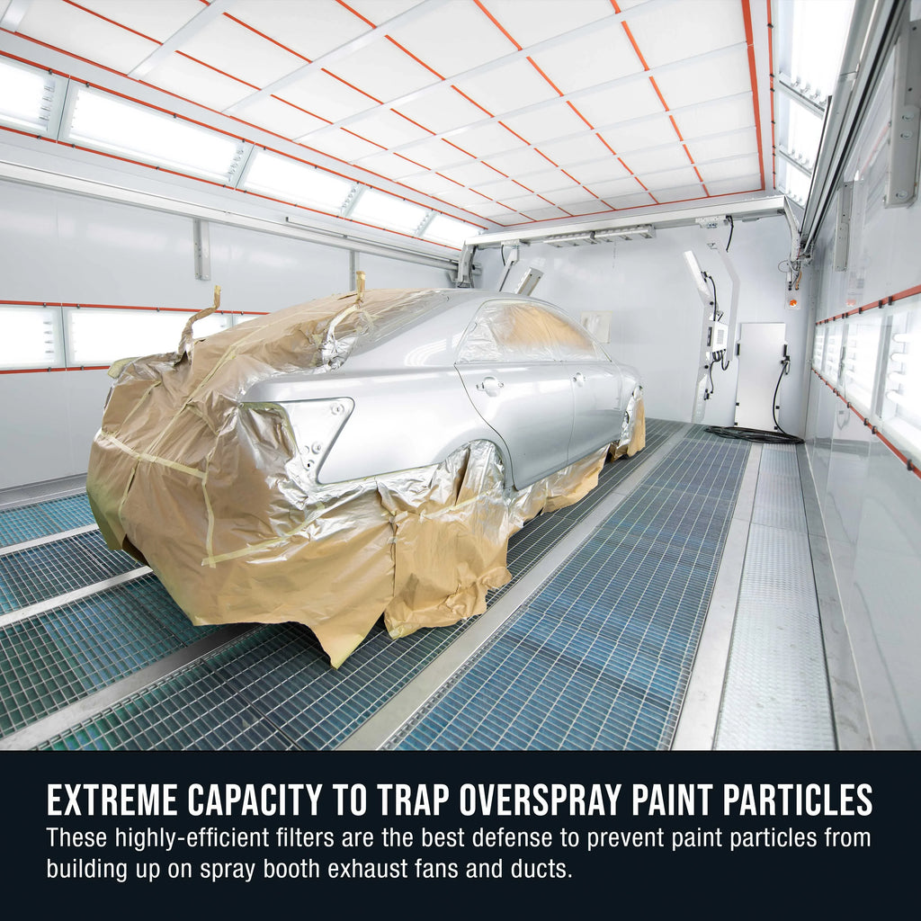 Master Elite Premium Paint Spray Booth Exhaust Filter Roll, 24" x 300' - 18 Gram Heavy-Duty Fiberglass Paint Arrestor - Captures Traps Overspray Paint Particles in Auto Autobody Refinish Booths