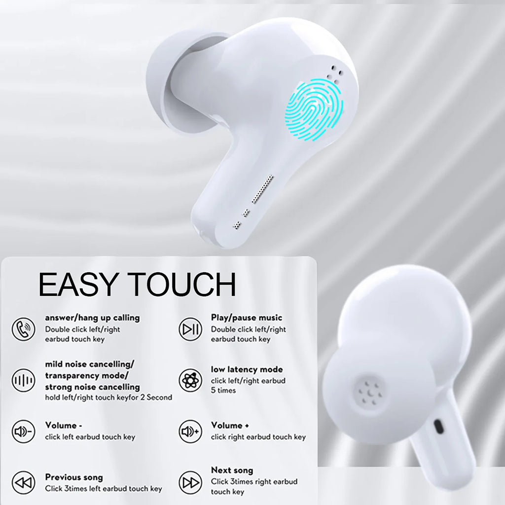 HiFiAir2 Wireless Earbuds Dynamic Speaker  Headphone Ear Bud  5.3 Noise Cancelling Headphone Waterproof  Earbuds with  to Control 30 Hours Play time
