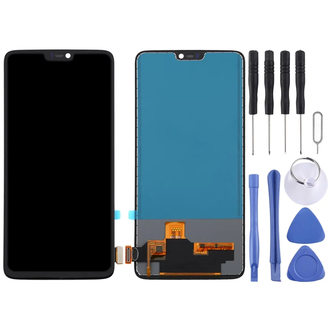 For OnePlus 6   Material  Screen and Digitizer Full Assembly (Black)