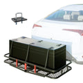 Teledu 60" x 24" x 6" Hitched Mounted Folding Cargo Basket with a 500 lb Capacity for Car  Truck Trailer, Black