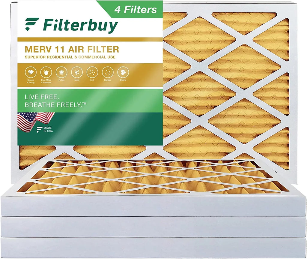 Filterbuy 12x30x2  11 Pleated   Furnace Air Filters (4-Pack)