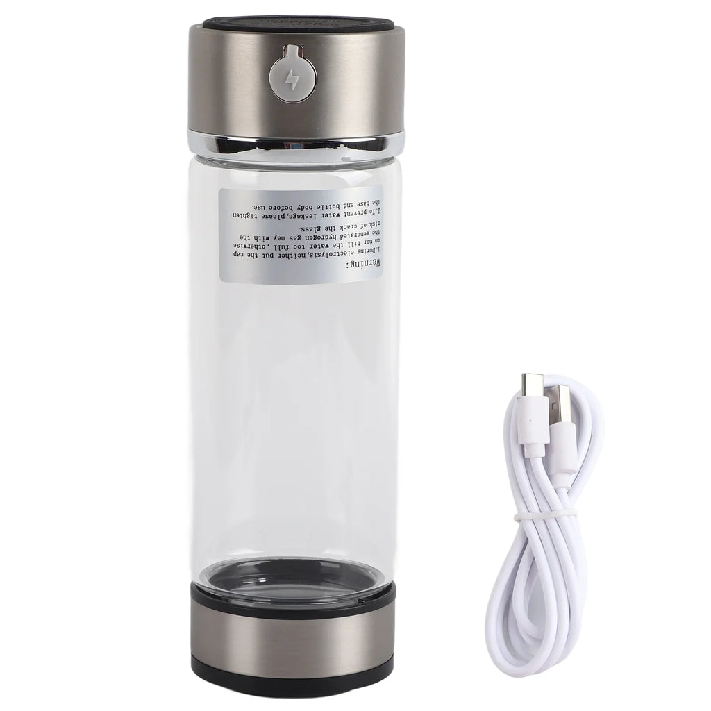 Dekaim Hydrogen Bottle,  Charging Rich Hydrogen Water Purifier Filter Glass Bottle Portable Lonizer Cup
