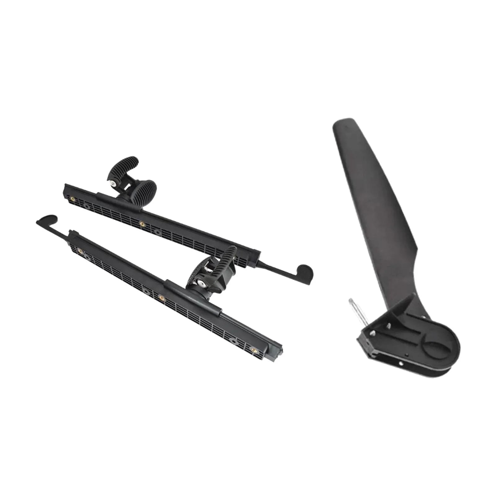 Kayak Rudder Kayak Foot Pegs Boat Tail Watercraft Rudder with Foot Brace Pedals for Fishing Boat Canoeing Marine Accessories