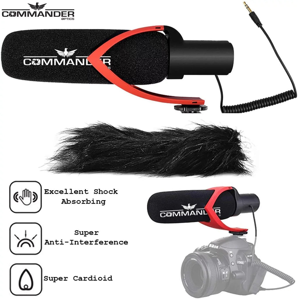 Commander Optics  Professional Directional Condenser Shotgun Video Microphone for Sony a Cybershot Cameras Including -, - , - , - , -  & More.