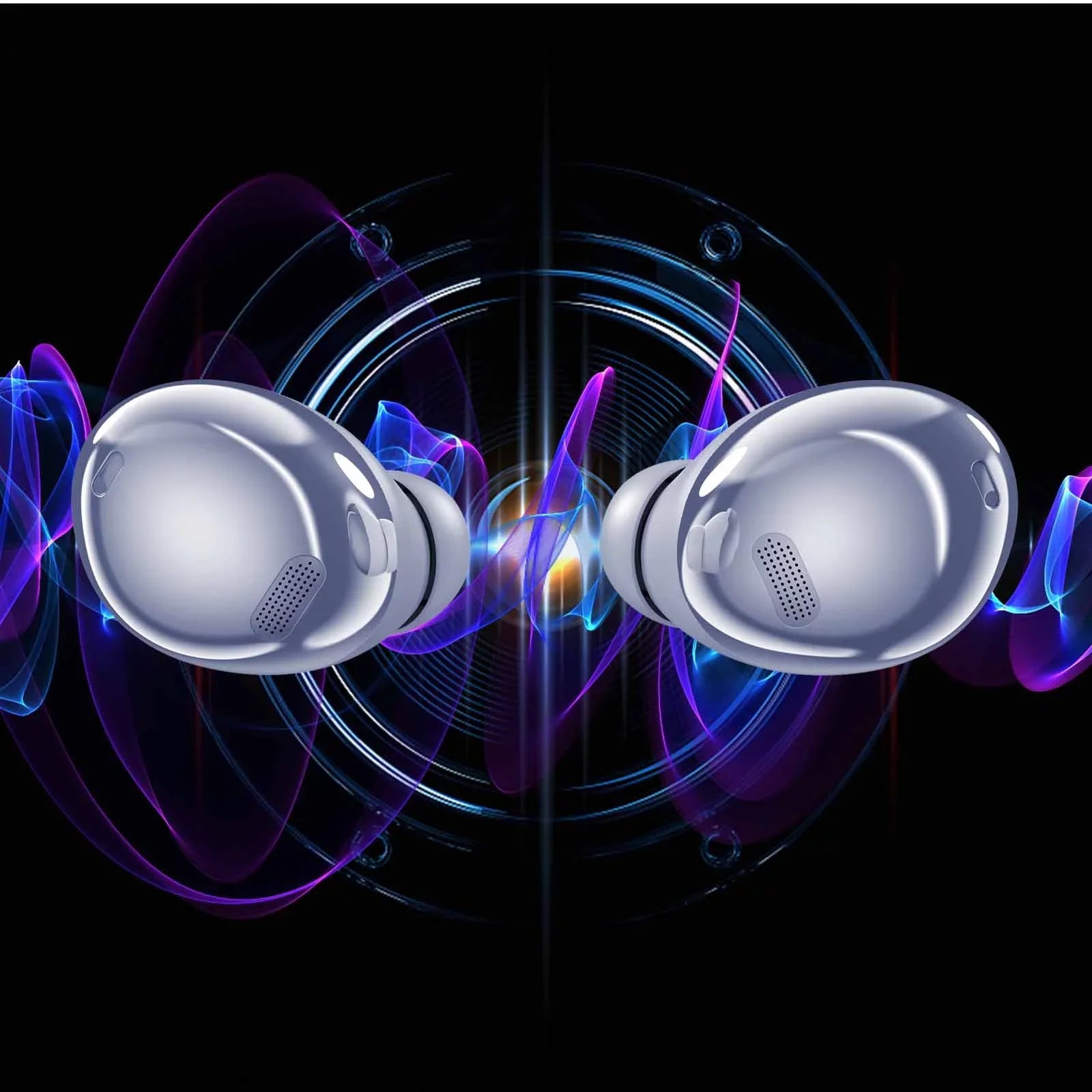 UrbanX Street Buds Pro Bluetooth Earbuds for Vodafone Smart  True Wireless, Noise Isolation, Charging Case, Quality Sound, Water Resistant ( Version) - Amethyst Purple