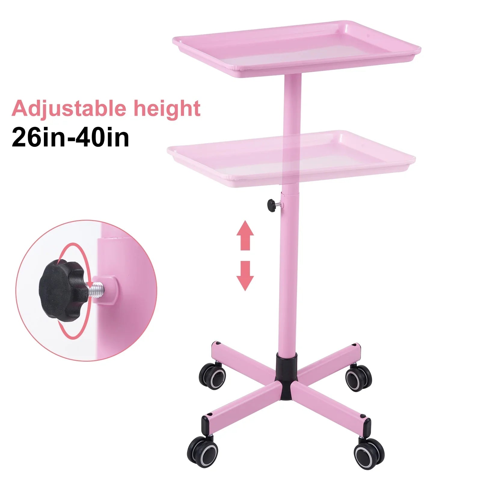 Bestauty Storage Shelf,Use Beauty Salon By - Hair Salons And Wheels SalonHair WheelsAdjustable Salon Hair Color Cart Clinic Professionals Wheels - Convenient Hair - Portable Hair Spas