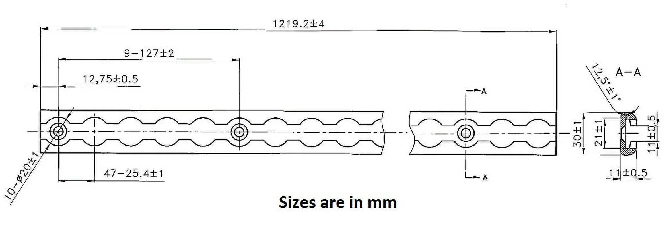 Heavy Duty Aluminum 4ft -Track (8 Pcs) w/ -Track Stud Stainless Steel Ring (32 Pcs) Tie Down System for Enclosed Trailers and Cargo Vans