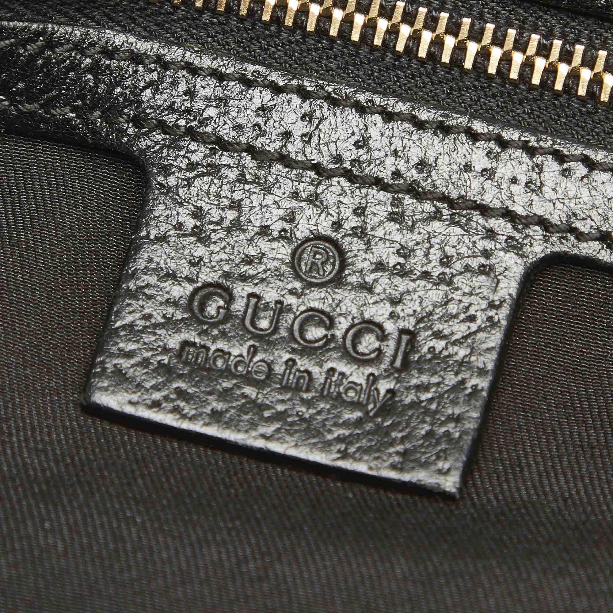 Pre-Owned Gucci  Shoulder Bag Canvas Fabric Black Women (Good)