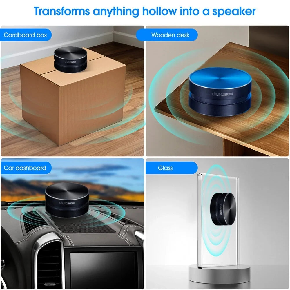 Wirelessly  Speaker Bone Conduction Speakers Mini Portable Loud Stereo Sound Built-in Mic Sound Box Red