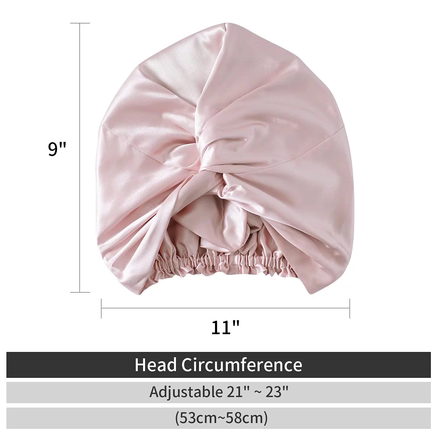 22 100% Mulberry Silk Sleeping Caps for Women Hair Care, Natural Silk Night Cap with Elastic Stay on Head (1Pc, )