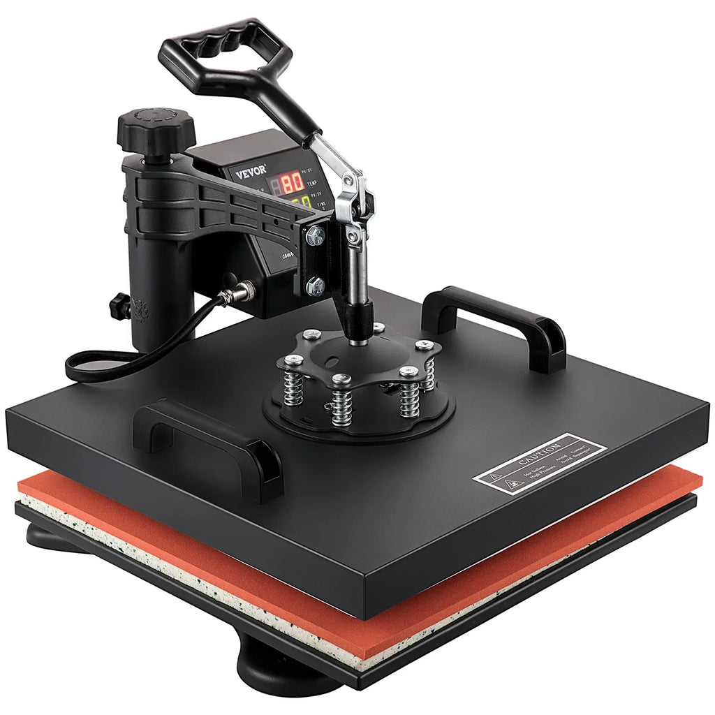 Heat Press Machine 15"x15" 8 in 1 Combo Digital Multifunctional Sublimation Heat Transfer Machine Dual  Display 360 Degree Rotation Swing Away