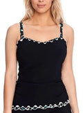 Profile by Gottex  Gin Fizz Underwire Tankini Swim Top,  34F,  34E