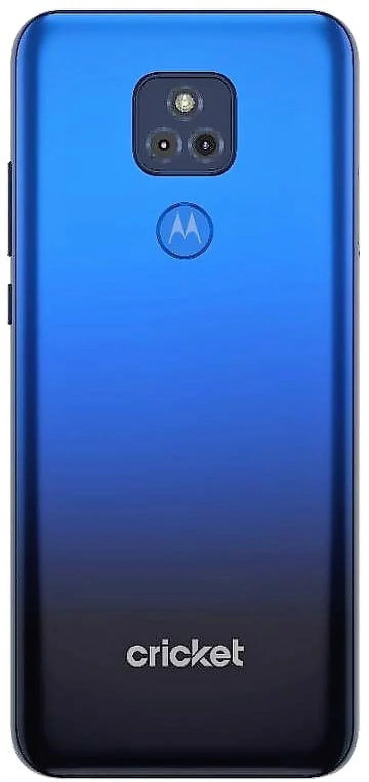 Cricket Wireless Moto  Play, 32GB, Misty Blue - Prepaid Smartphone