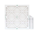 12 Pack of 24x24x1  10 Pleated Air Filters by Glasfloss. Actual Size: 23-3/8 x 23-3/8 x 7/8