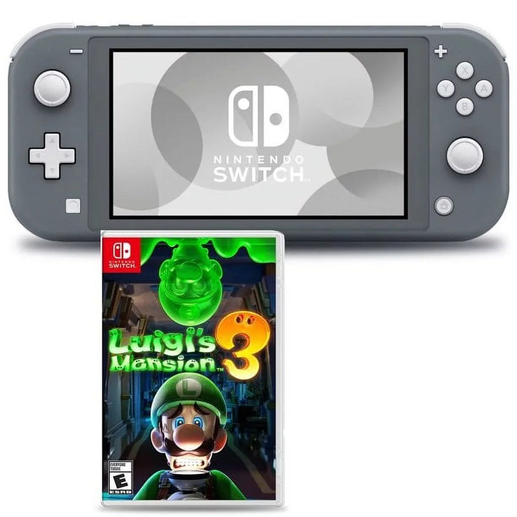 Nintendo Switch Lite (Gray) Bundle with  Luigi's Mansion 3