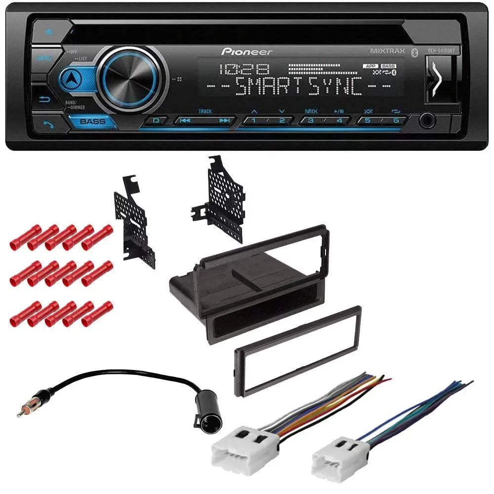 Bundle with Pioneer Bluetooth Car Stereo and complete Installation Kit for 2014 Nissan Versa /Base Radio Single Din Radio // Radio, in-Dash Kit