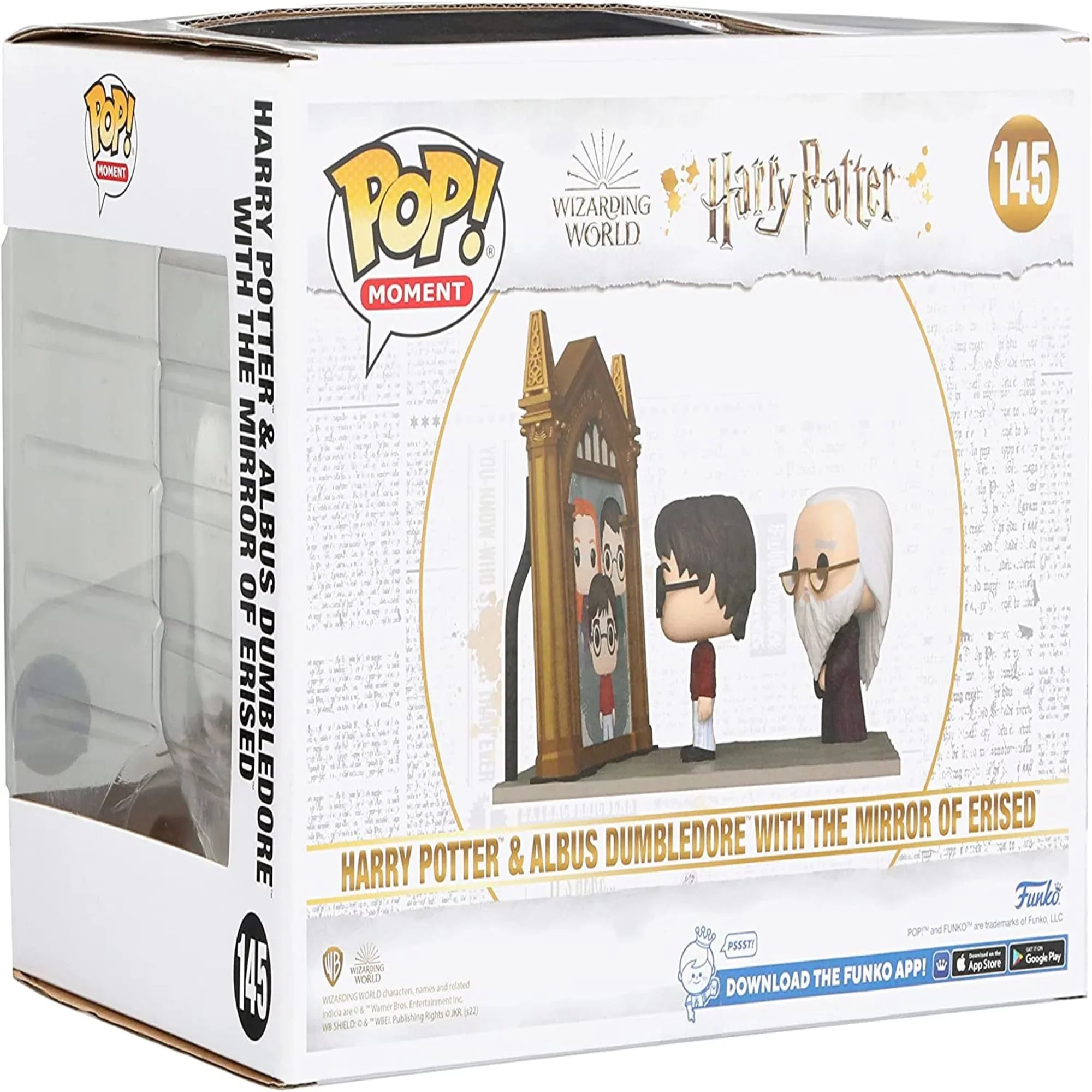 Funko: ! Movie Moment Harry Potter and Albus Dumbledore with The Mirror Erised, Grow Your Wizarding World Collection Today, Vinyl Collectible, Exclusive Item!