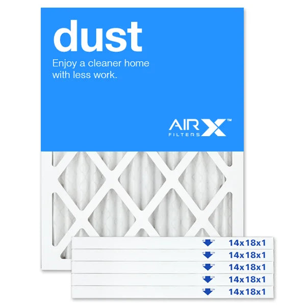 AIRx Filters Dust 14x18x1 Air Filter Replacement  8  Furnace Pleated Filter, 6-Pack