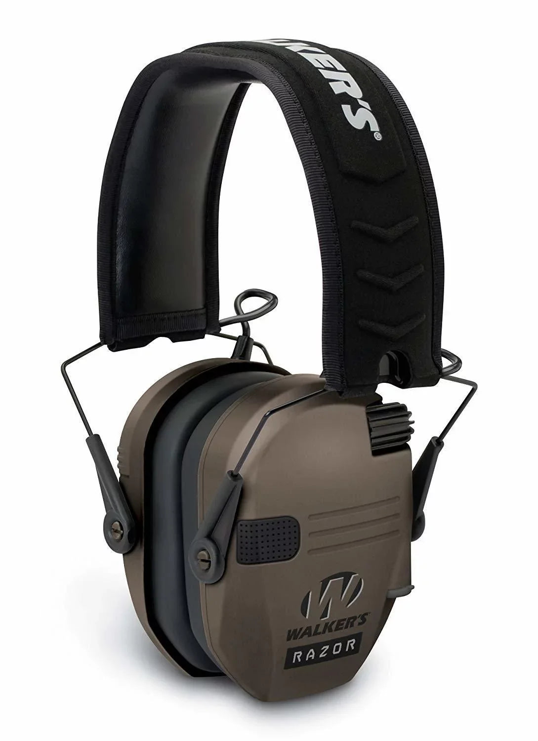 Walkers Razor Slim Electronic Shooting Hearing Protection Muff (Earth) with Case