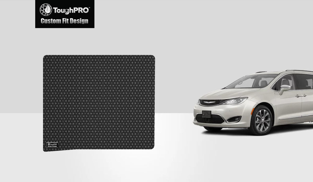 ToughPRO - Cargo Mat Compatible with  Pacifica - All Weather Heavy Duty (Made in ) - Black Rubber - 2007
