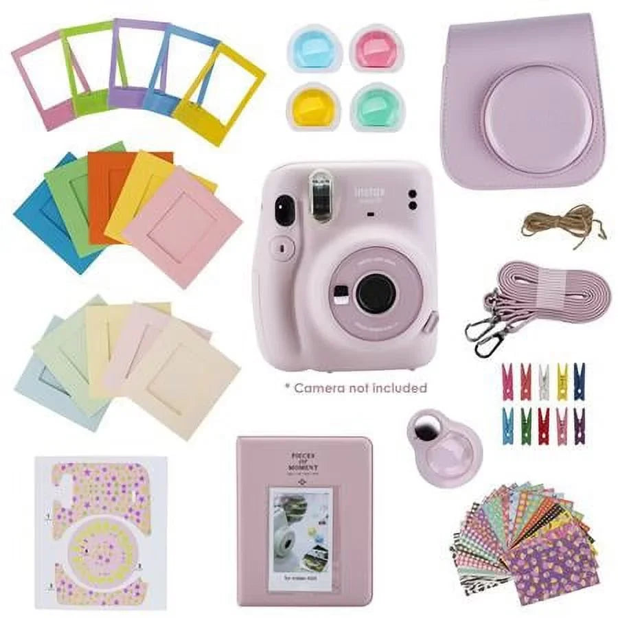 FujiFilm Instax Mini 11 Accessory Kit - Blush Pink (Camera Not Included)