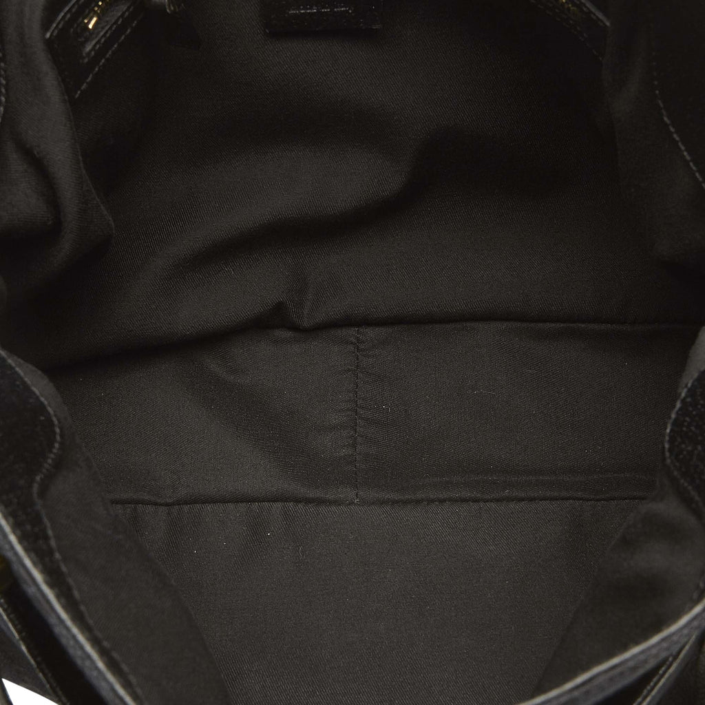 Pre-Owned Gucci  Shoulder Bag Canvas Fabric Black Women (Good)