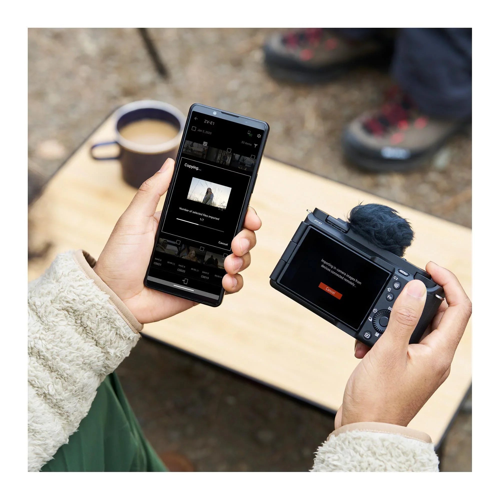 Sony Alpha - Mirrorless Camera with 50mm Lens, Grip, and Mic (Black) Kit