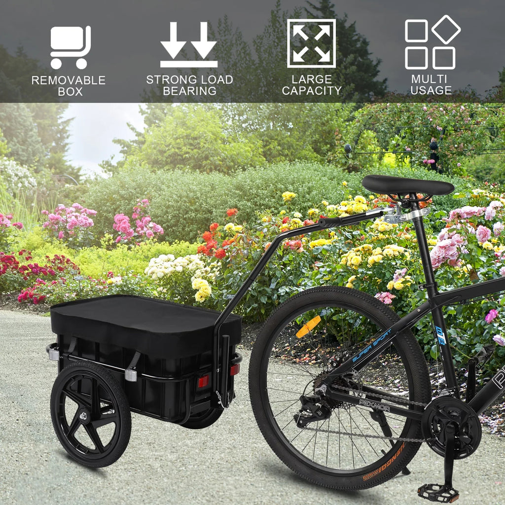 Bike Cargo Trailer, Bicycle Wagon Trailer /Universal Coupler & Waterproof Cover