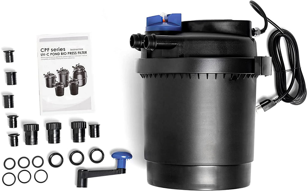 '-2500 Bio Pressure Pond Filter with 13w Clarifier, Up to 1600 gallons