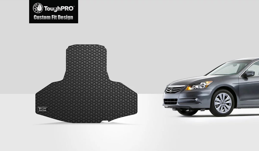 ToughPRO - Trunk Mat Compatible with  Accord - All Weather Heavy Duty (Made in ) - Black Rubber - 2008