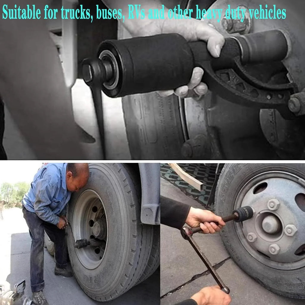 1:58 Heavy Duty Torque Multiplier Set 4800  Lug Nut torque Set Lugnut Remover with Case Labor Saving Tool 8pcs Socket Black